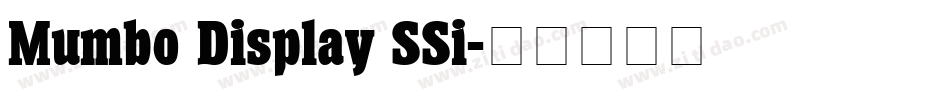Mumbo Display SSi字体转换